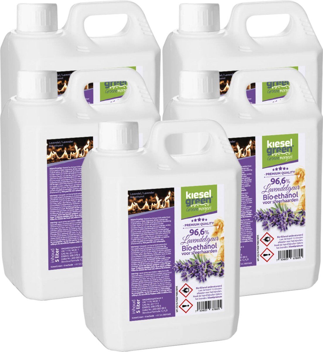 KieselGreen 25 Liter Bio-Ethanol met Lavendel Aroma