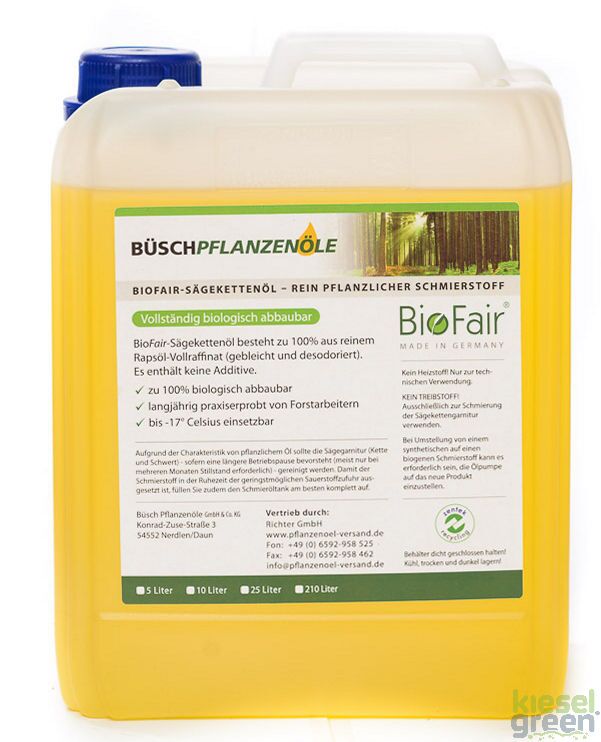 biologický olej do řetězové pily