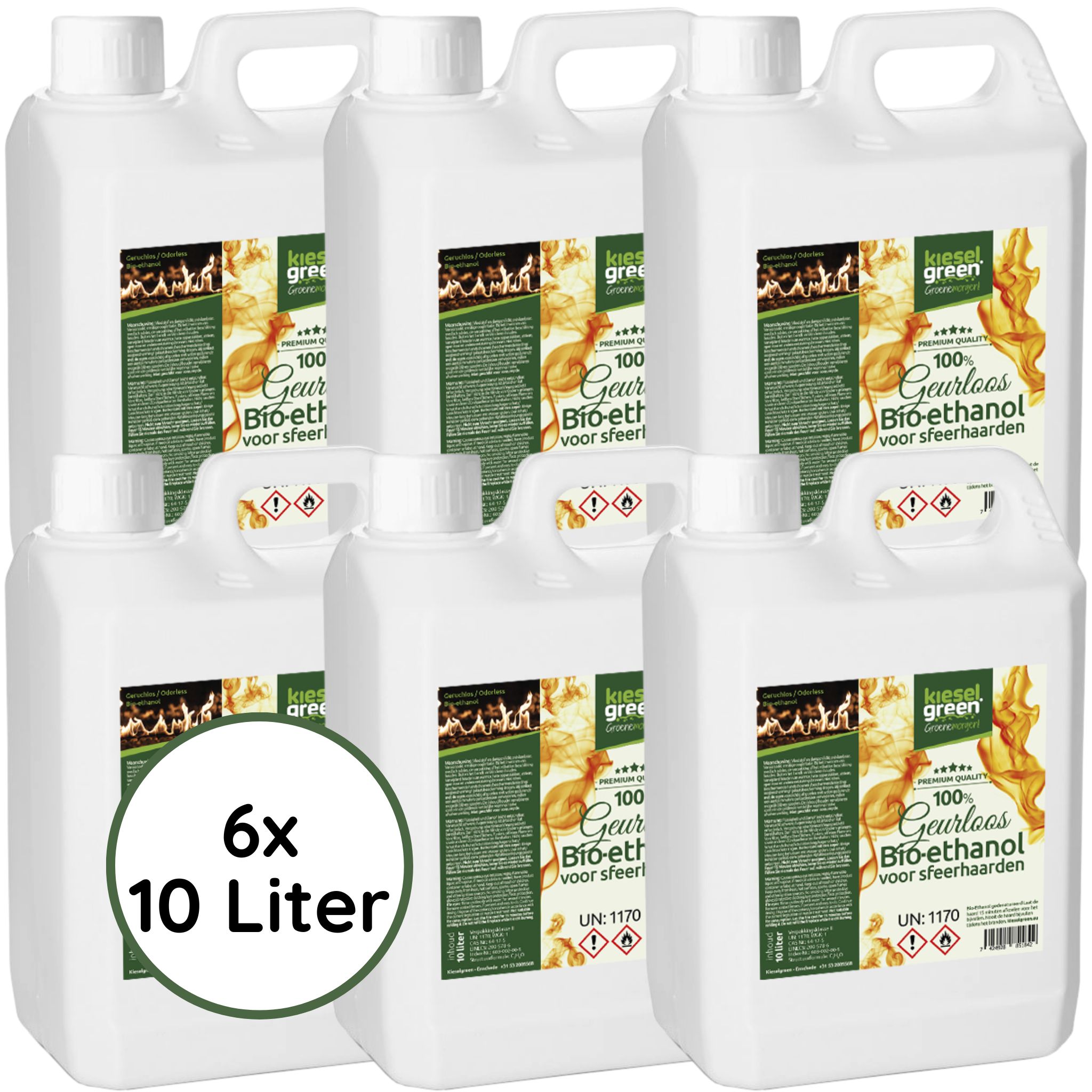 60 liters of bioethanol 100% in jerry can